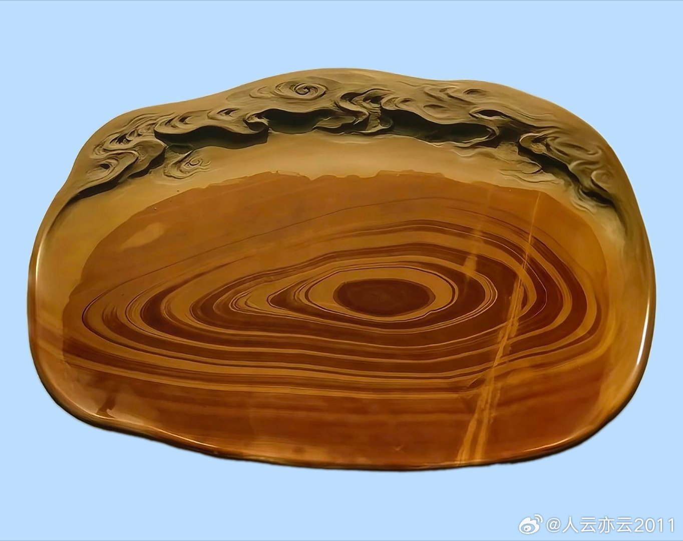 【精品展示】（二）砚台系列（5）：红丝砚❻～～资深雕刻师马成作品②。与师友们分享