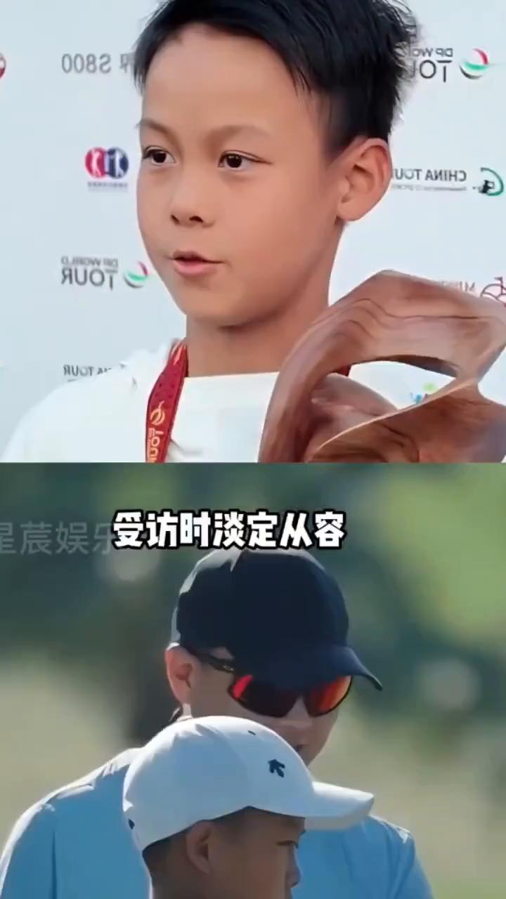 顶配基因王皓。
当小海苔碾压式斩获高尔夫冠军，才懂王皓娶了舞蹈演员闫博雅，生下两