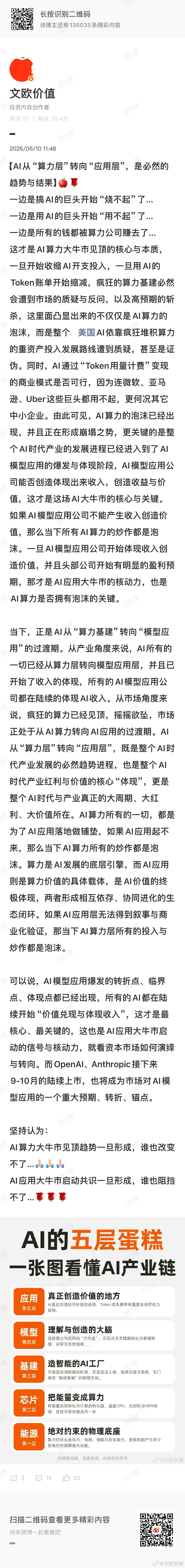 坚持坚定的认为：AI大牛市从“算力基建”转向“模型应用”，已经是接下来的必然趋势