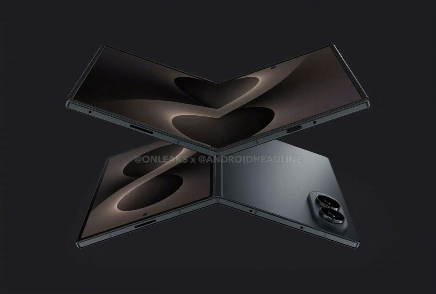 三星宽折叠曝光了，预计秋季发布。iPhone Fold、华为Pura X2，今年