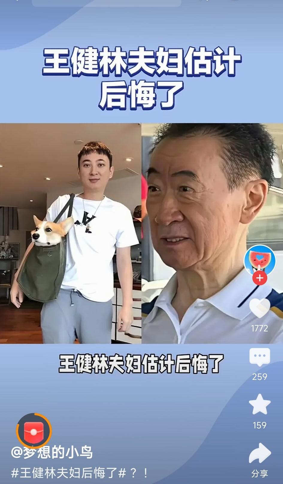 王健林这一辈子犯的最大的错误就是年轻的时候，在身体那么好的情况下，却没有多生几个