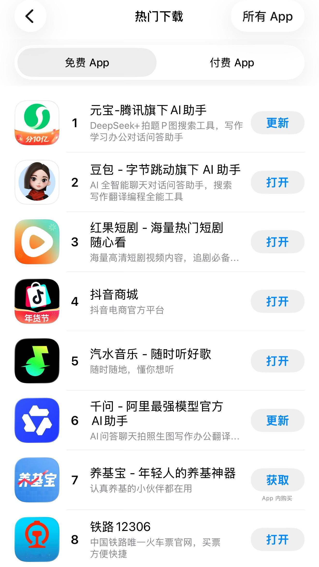 腾讯元宝红包开年AI大战，元宝、千问、文心一言都下场了，从目前态势来看和外卖大战
