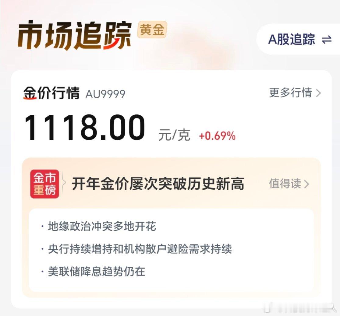金价实在忍不住了，我决定也要出手了，之前唯唯诺诺一直没敢入，看着它一涨再涨，这次