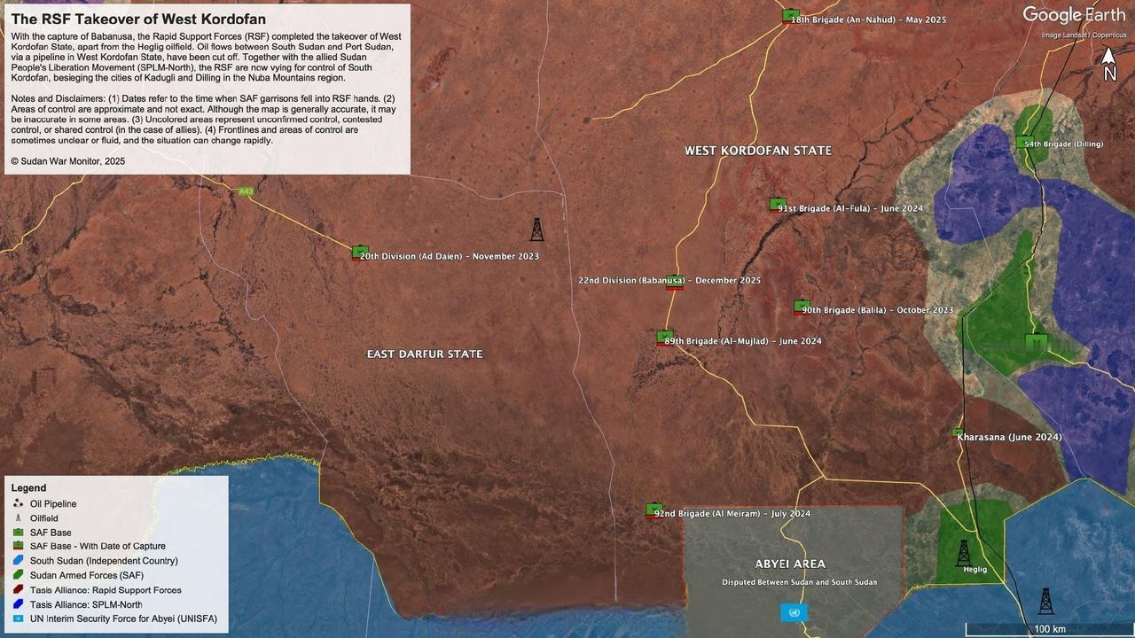 被围困两年后，快速支援部队拿下苏丹武装部队在巴巴努萨的主要据点。快速支援部队周一