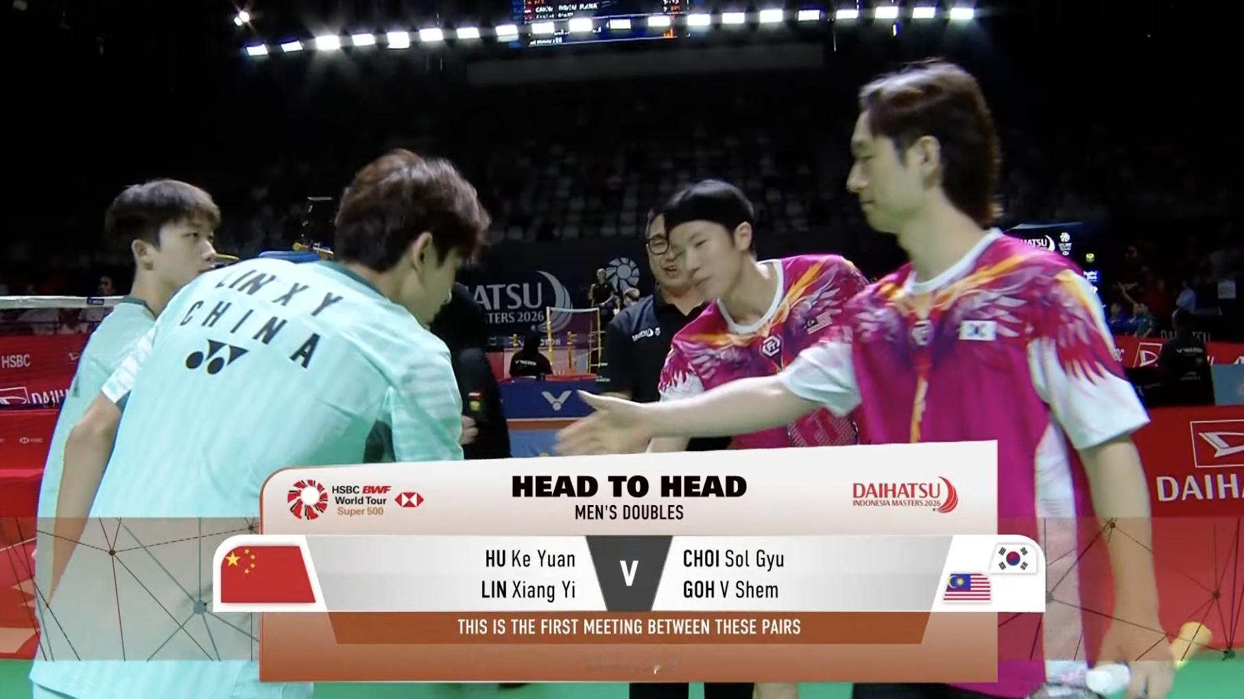 胡珂源/林祥毅🇨🇳 vs 🇰🇷崔率圭/🇲🇾吴蔚昇，比赛马上开始！20