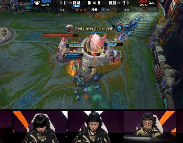 GEN 3-0 JDGJDG今天开局很惊艳，但是没延续下去，必须承认GEN强队的