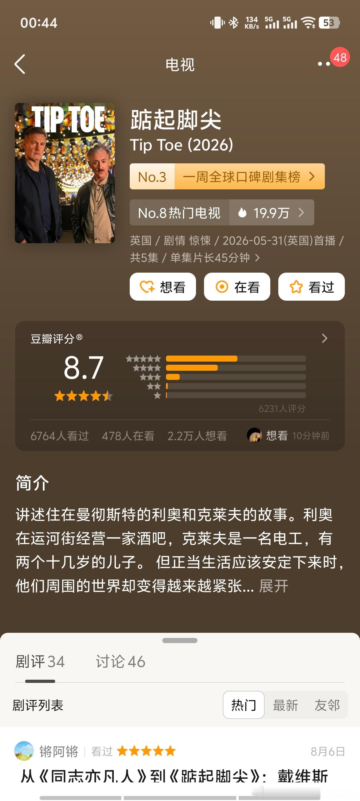 真的是很好的剧，只是看的让人难过。据说还是真事改编？太真实了反而让人压抑，刷完这