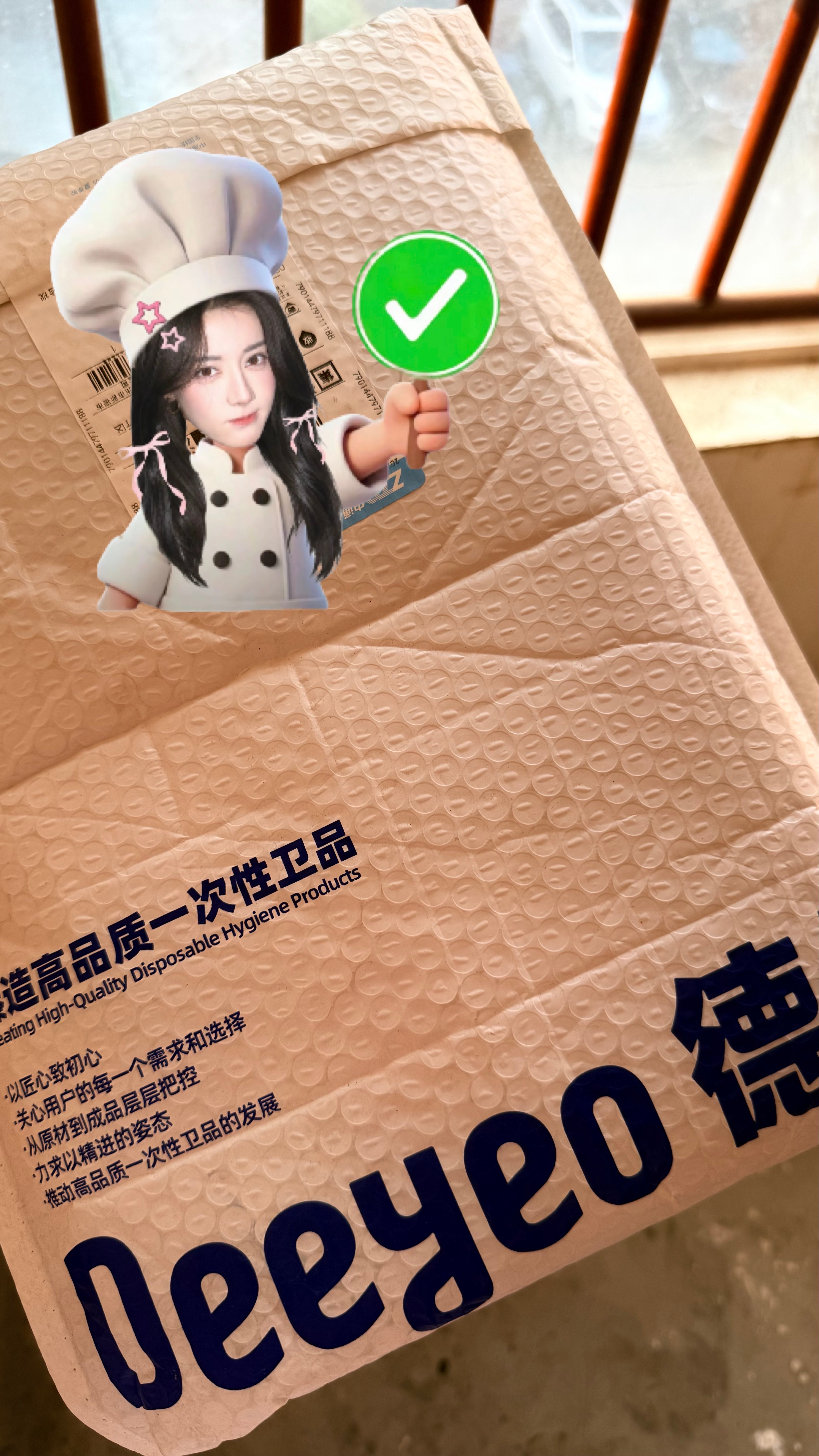上次直播间中的毛毡包到啦！打算改造一个