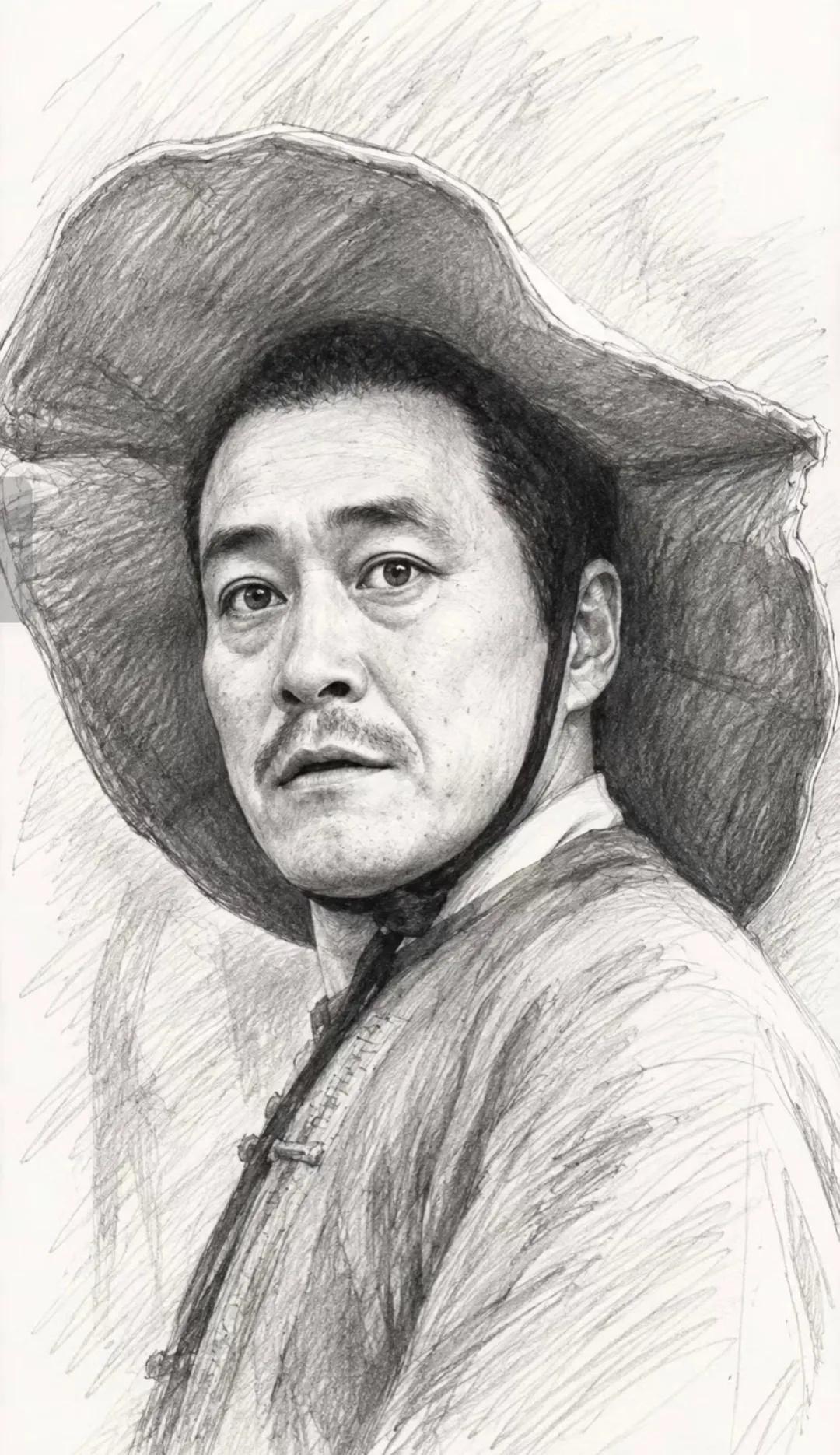 画的挺好的，就是没认出来画的是谁？