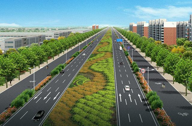 中原大道（郑信路—万三公路）工程！
项目地处白沙南部，为东西向城市主干道，西起郑