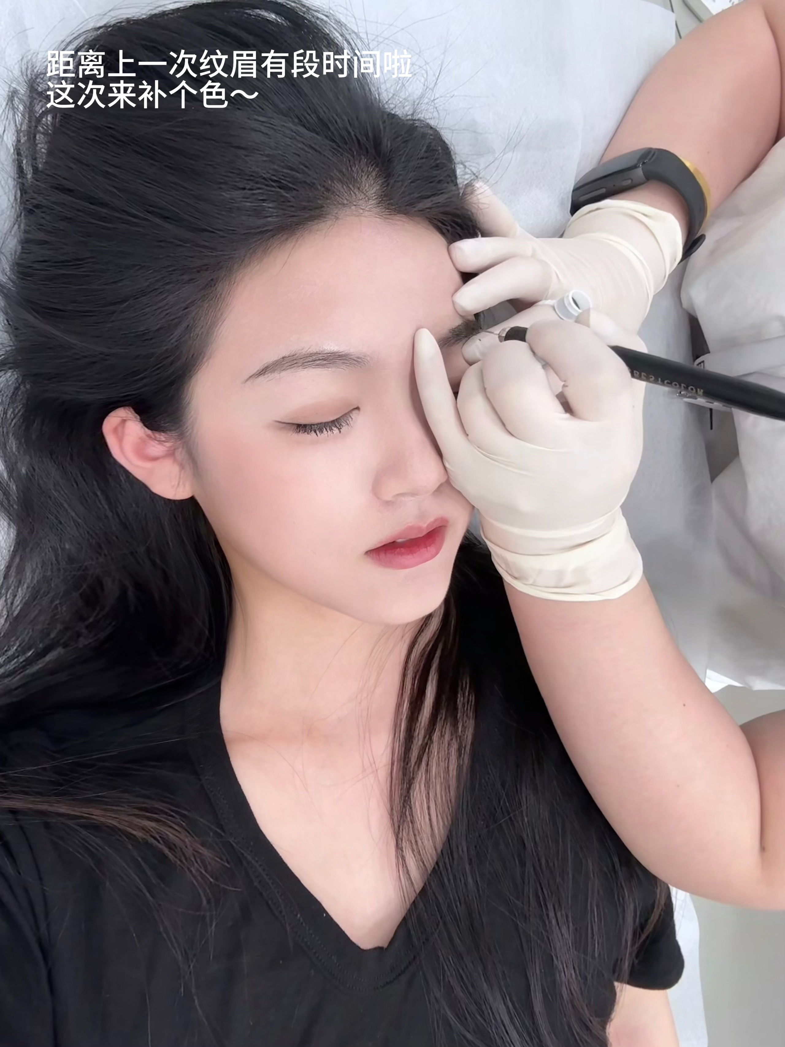 距离上一次纹眉有段时间啦，这次来四七美学补个色～依旧很喜欢，特别自然！ ​​​