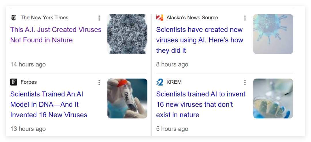 美国斯坦福大学团队首次用AI设计出16种全新病毒，现有应对手段无法将其遏制；网友