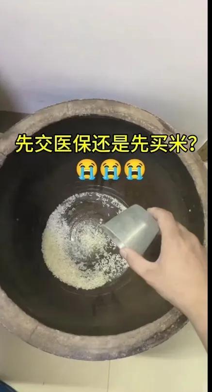 各位给个建议，先缴纳医保，还是先买米！！