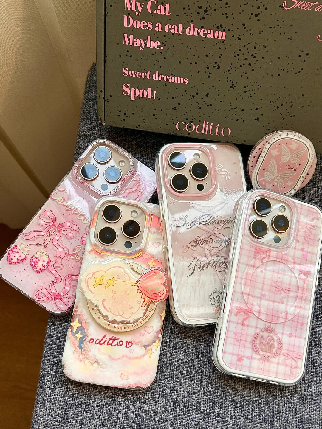 很喜欢的4款高颜值氛围感粉粉嫩嫩手机壳呀！