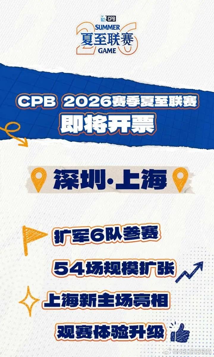夏天的浪漫，是棒球与全垒打！🔥CPB夏至联赛马上开始啦2026 CPB夏至联赛