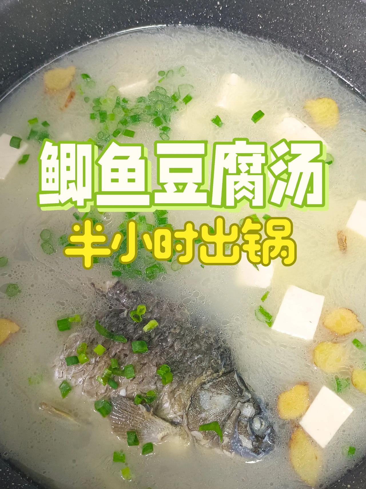 一条鱼最后的温柔，奶白鲫鱼汤
第二次做鱼汤，也是跟着网上学的菜谱，比第一次做的好