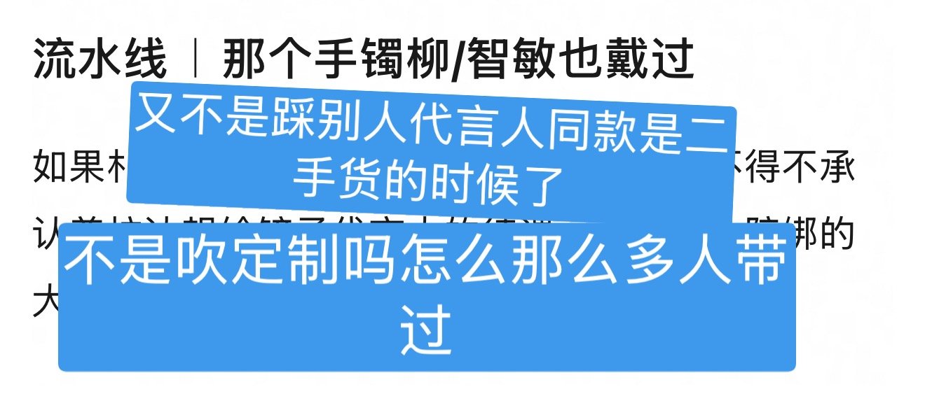 “专门为他设计量身定做的百万珠宝定制款”“这个手镯lzm耶戴过”（嗯对yce也带