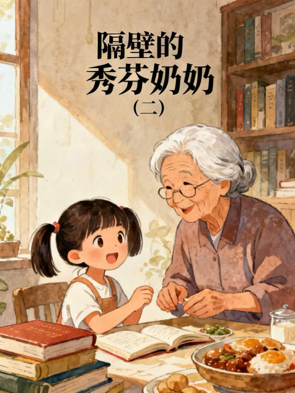 隔壁的秀芬奶奶（二）

接下来的日子，林秀芬像有了个秘密任务。

她给周瑶做饭，