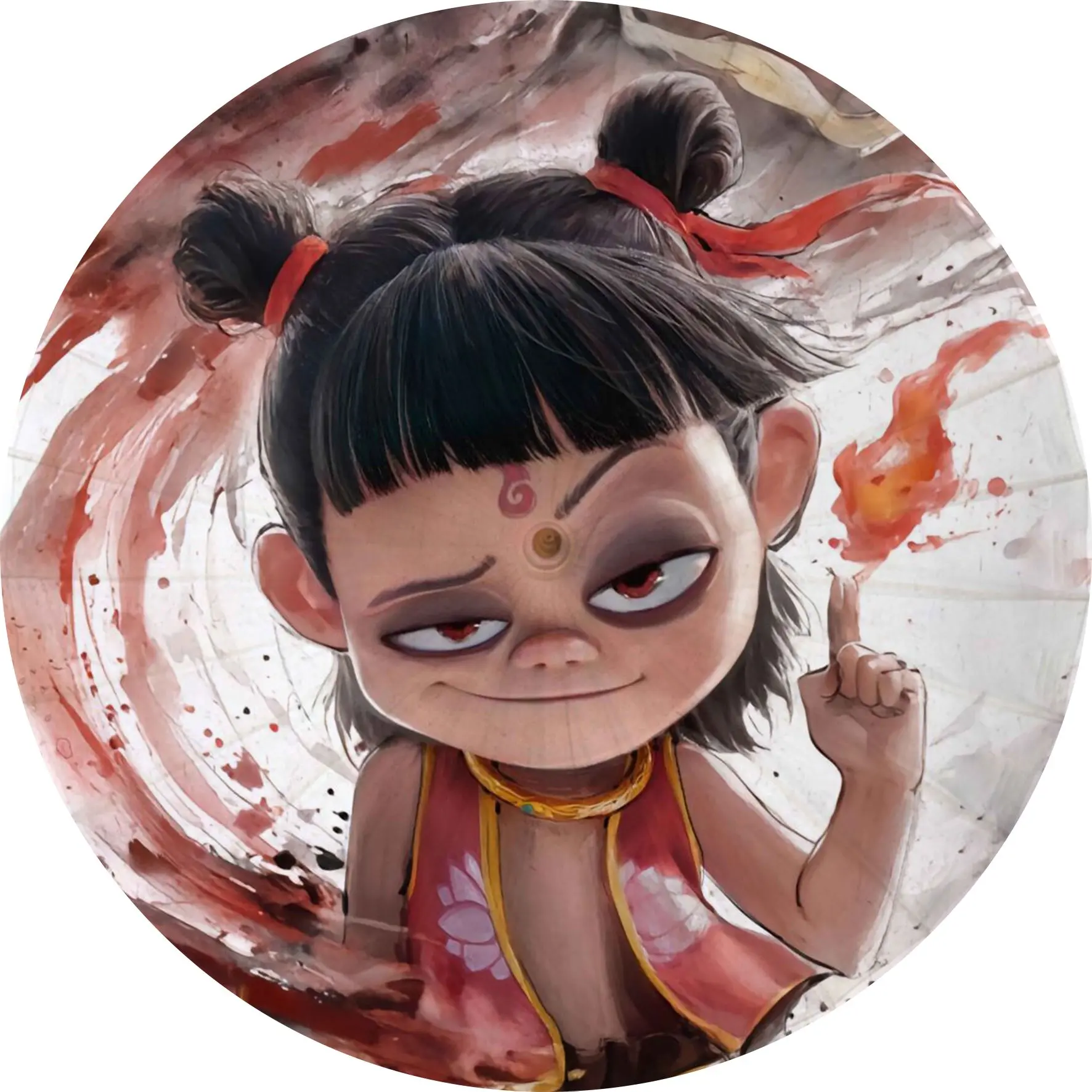 当油纸伞遇上哪吒，会檫出怎样的火花?恭喜哪吒2登顶中国影史票房榜首，把...