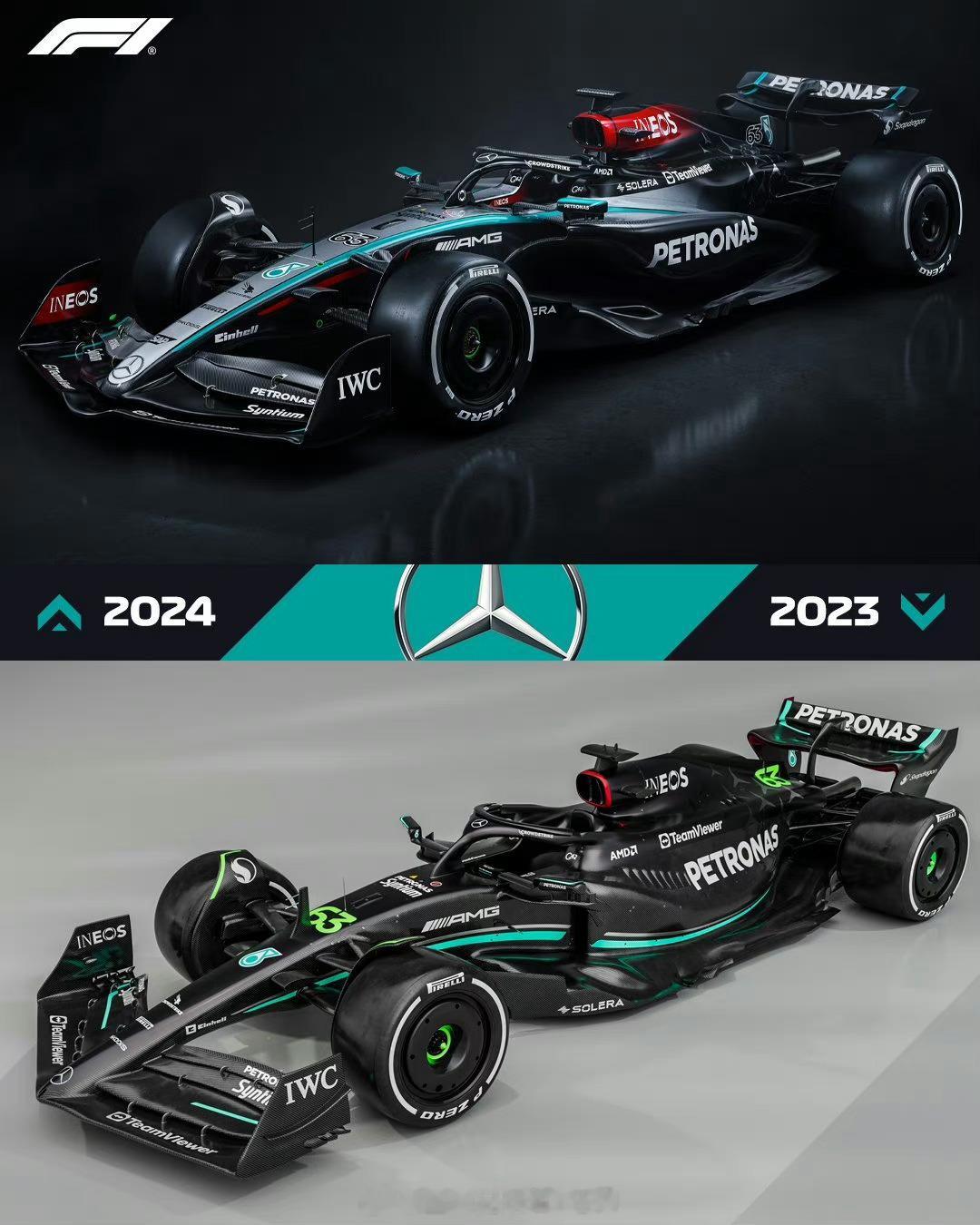 #梅赛德斯车队发布2024款新车##F1法拉利车队发布2024新车# 【各大车队