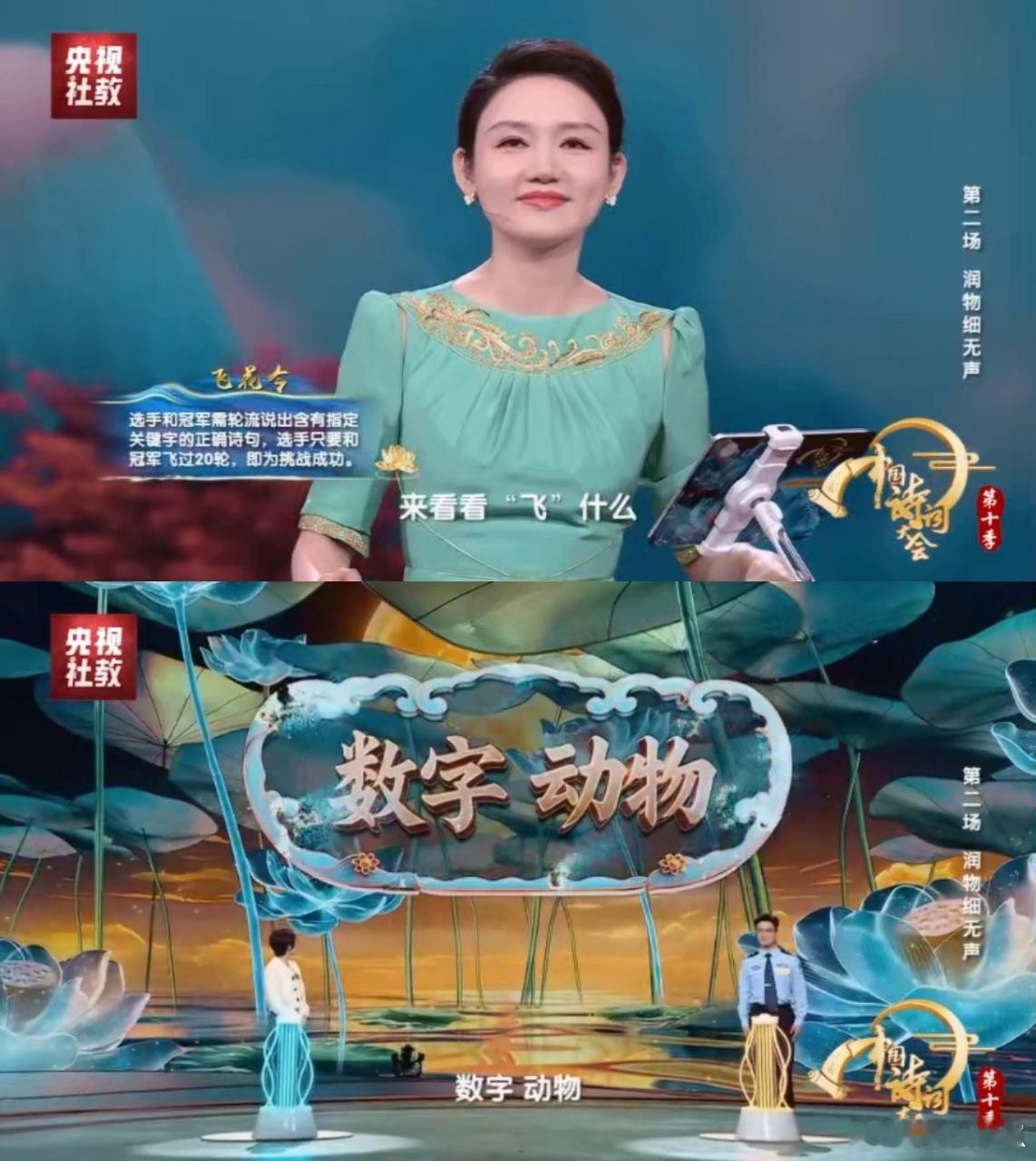 飞花令一次飞2个词好看又过瘾双词飞花令太绝了！两个关键词同时锁定，选手们却能秒接