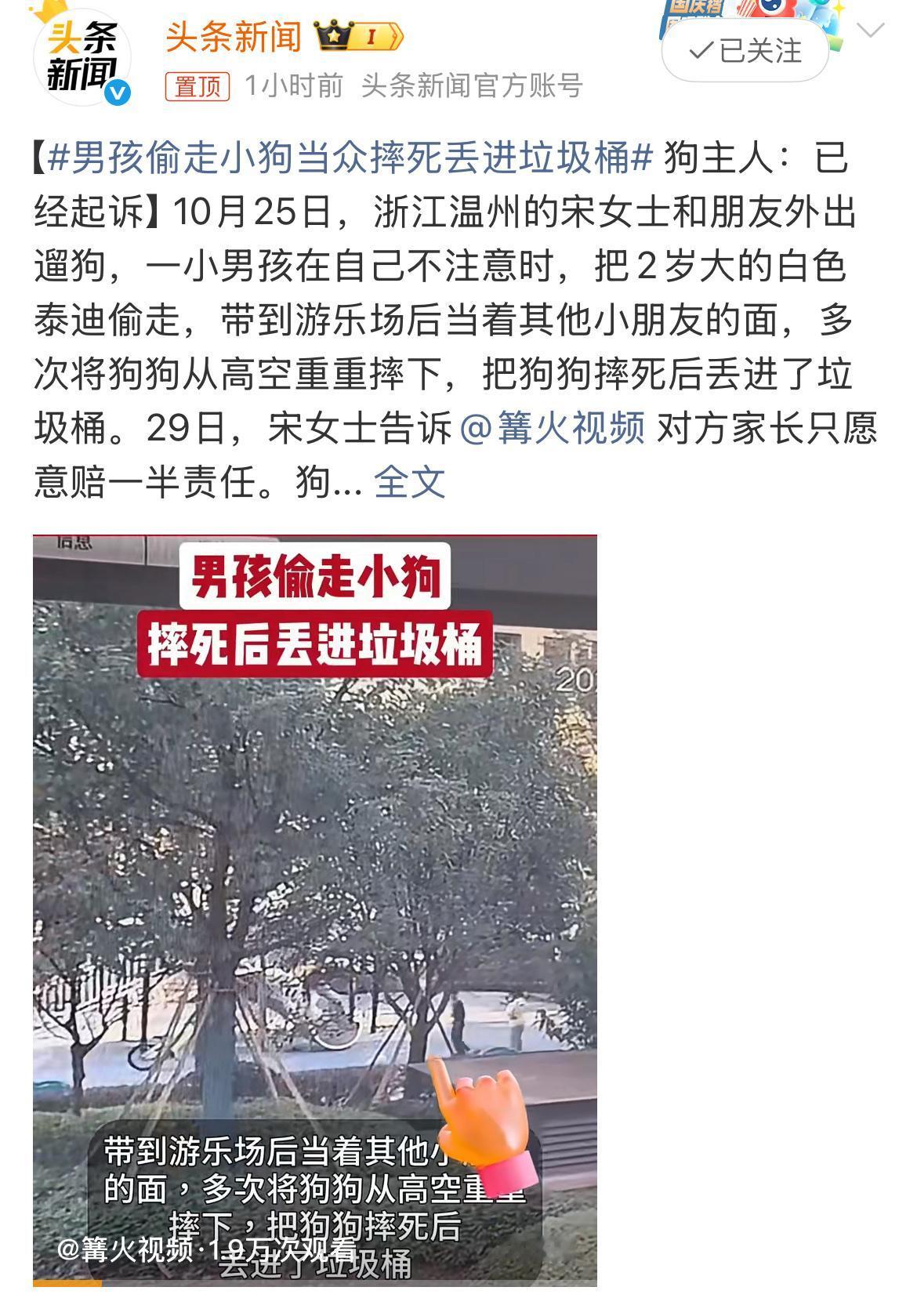 看到宋女士的遭遇，相信所有喜欢小动物的人都会心头一紧。10月25日，她和朋友带着