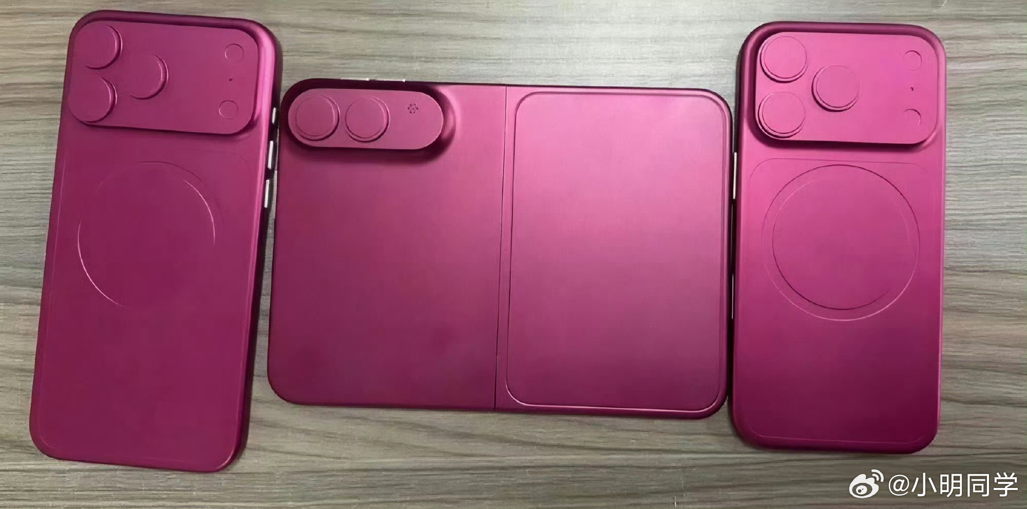 iPhone三款新机机模出炉 今年将要发布的iPhone18系列全家福来了，从左