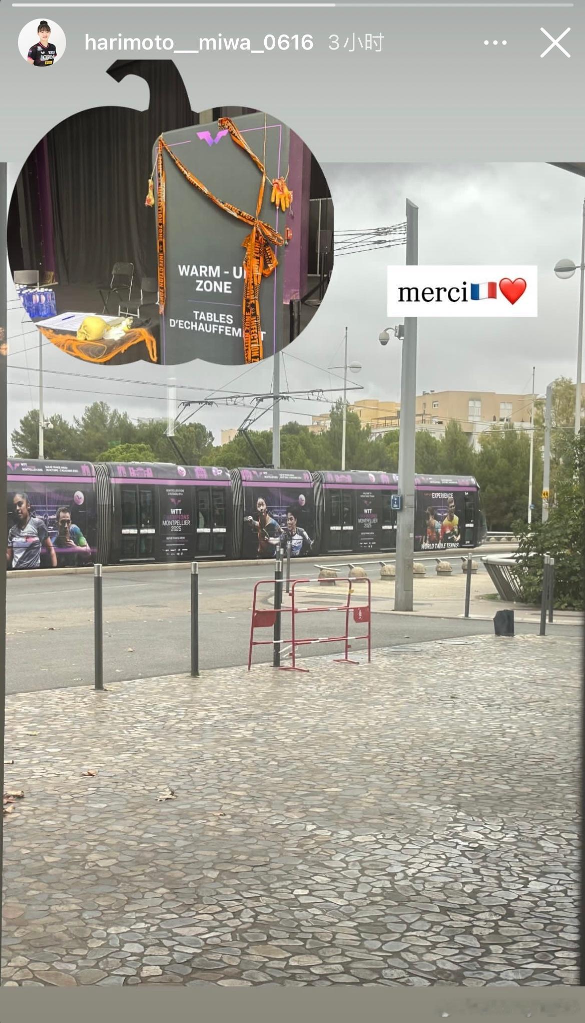 张本美和：merci🇫🇷❤️ ​​​