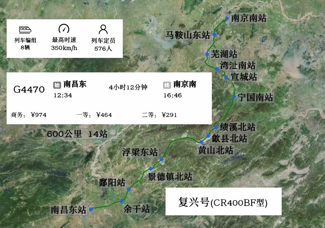 2024年12月1日-31日增开南昌东站到南京南站G4470次
经杭昌高铁、宣绩