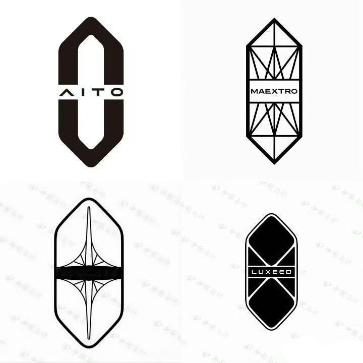 鸿蒙智行的四个界面设计都出了 logo，你们觉得哪个更有感觉？[doge] 