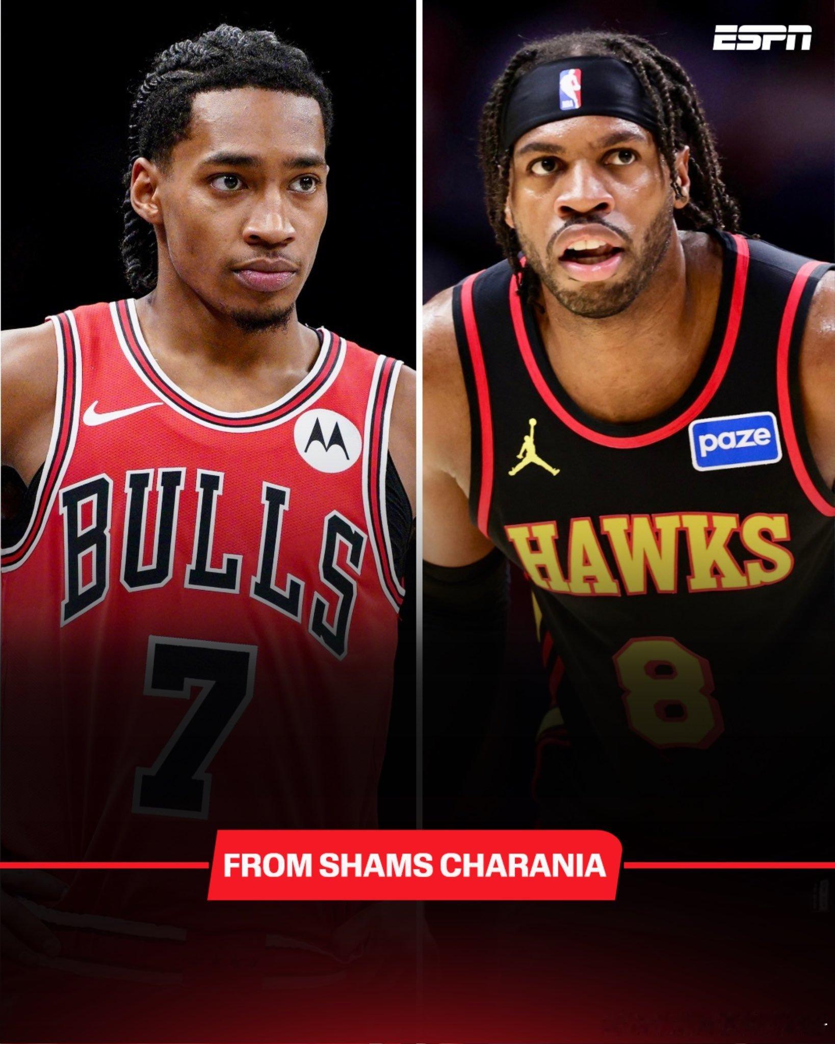 NBAnba 消息人士告诉ESPN：芝加哥公牛队将罗伯·迪林厄姆交易到夏洛特黄蜂