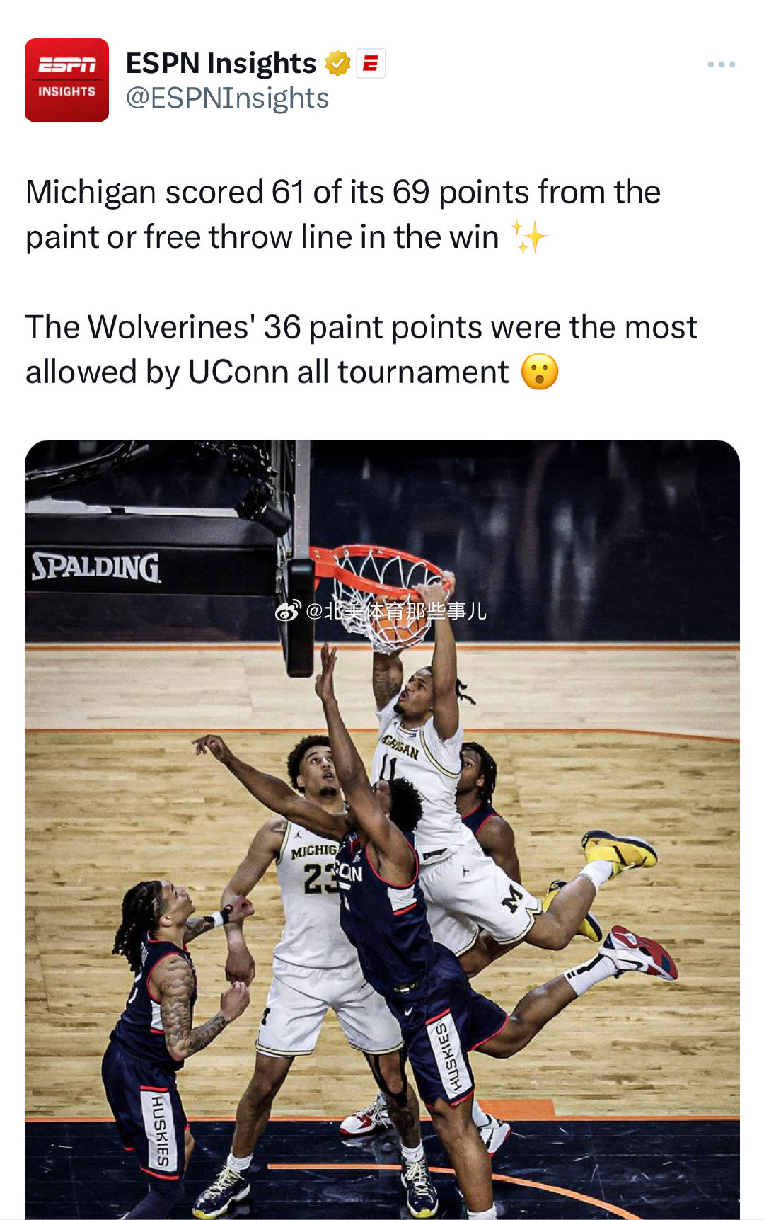 这么看数据好像更直观，69分里25分全是罚球。Uccon 整个疯三整体罚球都在吃