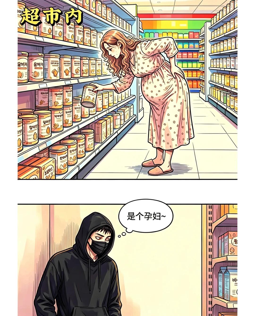 您守护人民，我们帮您守护她
漫画 正能量 致敬消防员 温暖 孕妇