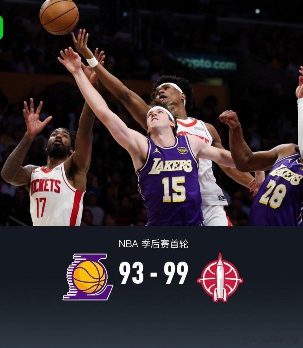 北京时间4月30日NBA 季后赛首轮G5，洛杉矶湖人对阵休斯顿火箭。本场湖人里夫