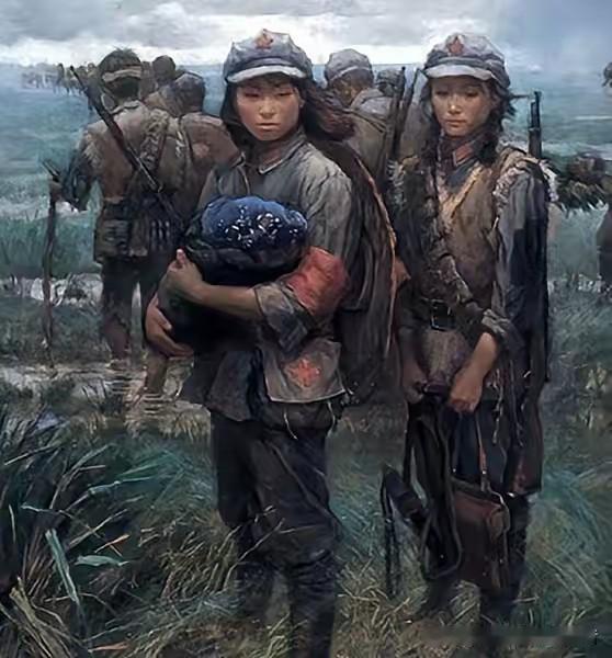翻看老红军回忆录，才知道她们女同志因为饥饿寒冷，都不来例假了，没饭吃，洗澡理发都