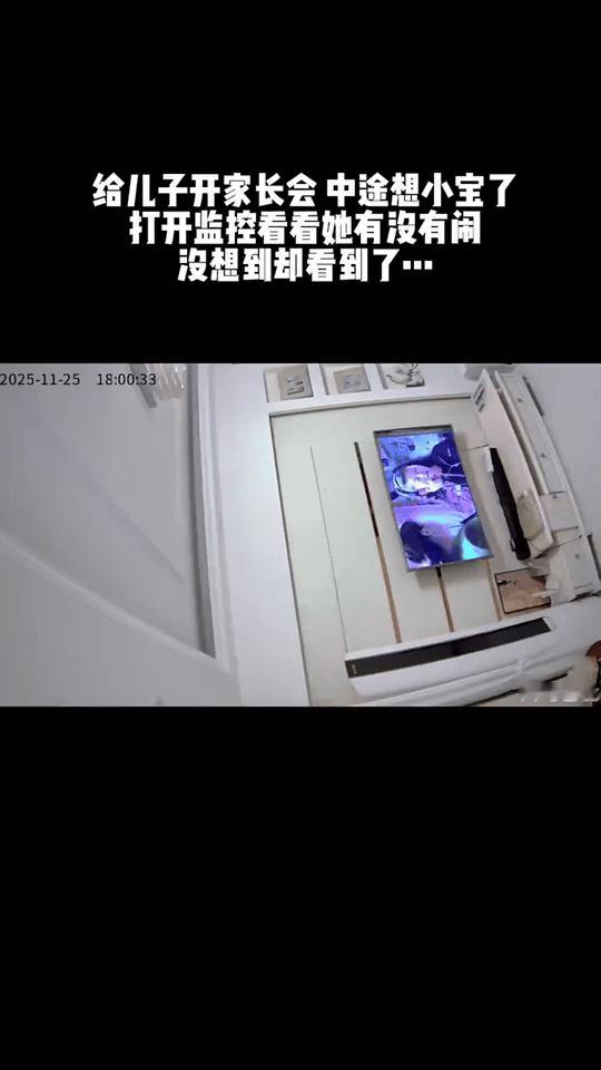 远程查岗监控，看清亲爹带娃真相

妈妈外出参加大娃家长会，爸爸负责在家带二娃，中