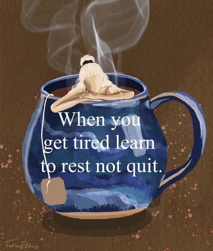 When you get tired, learn to rest, not q