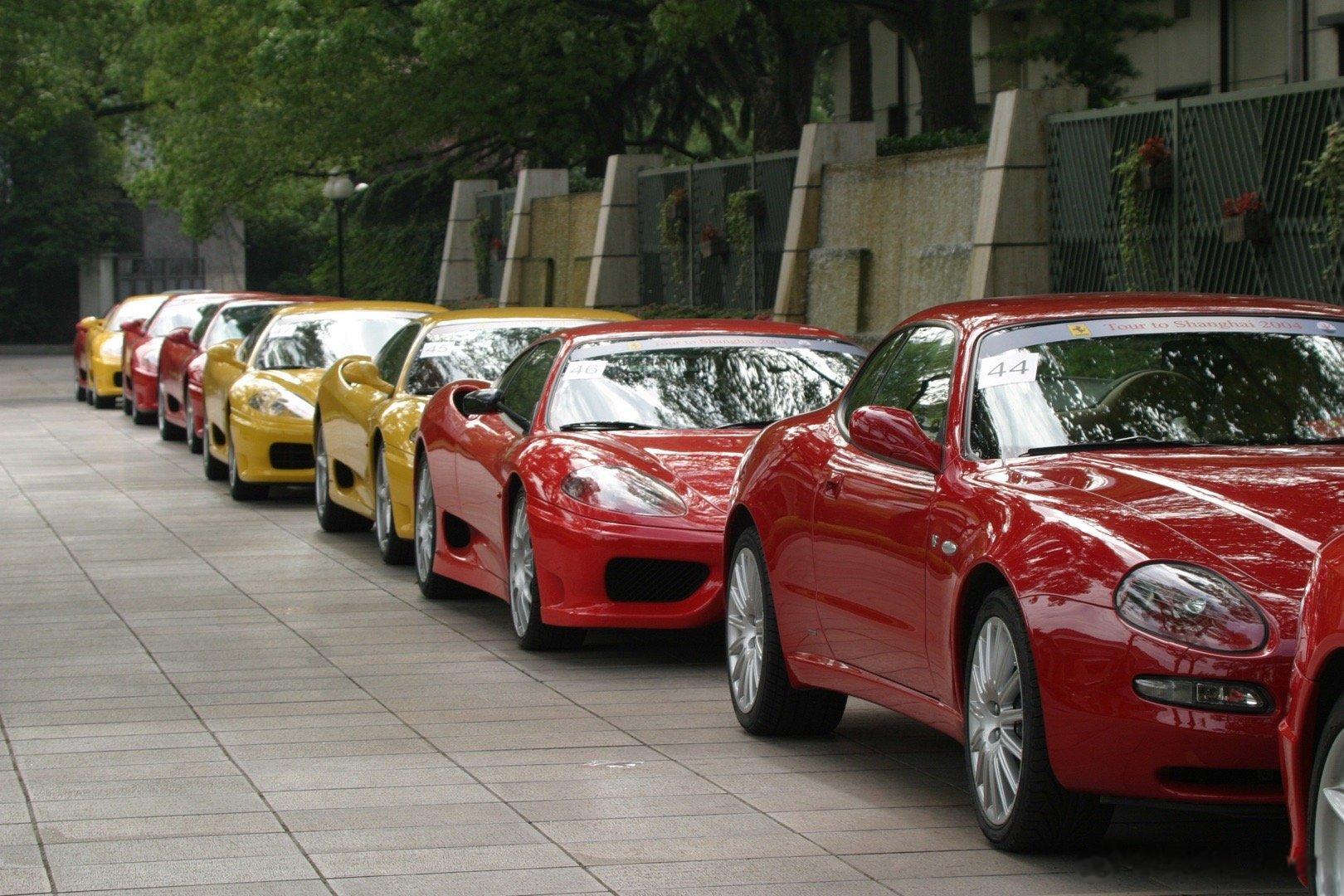 感谢阅老师分享的图片[good]2004年，法拉利活动，香港到上海，阵容相当强大