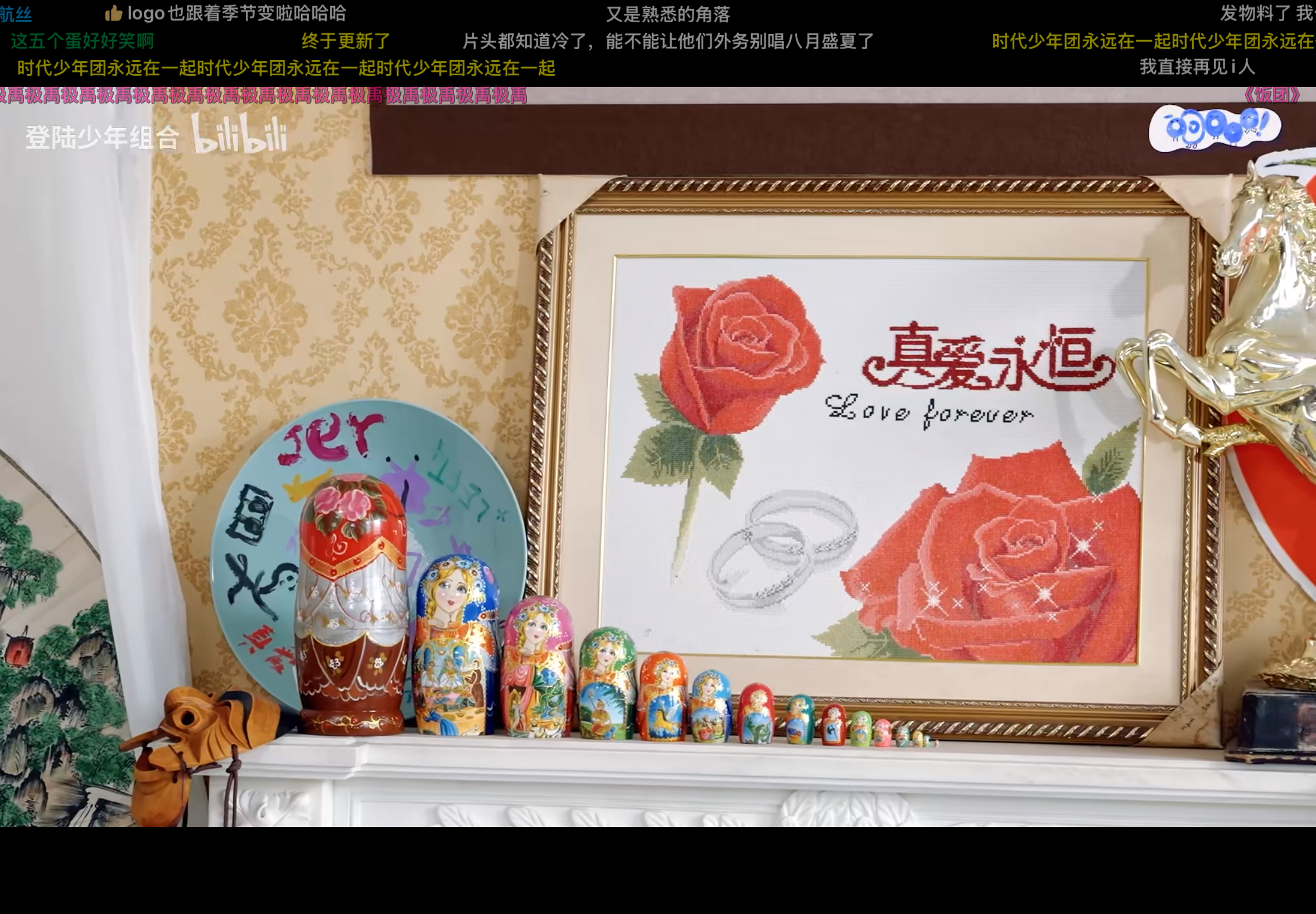 看top物料看见同款十字绣了。 
