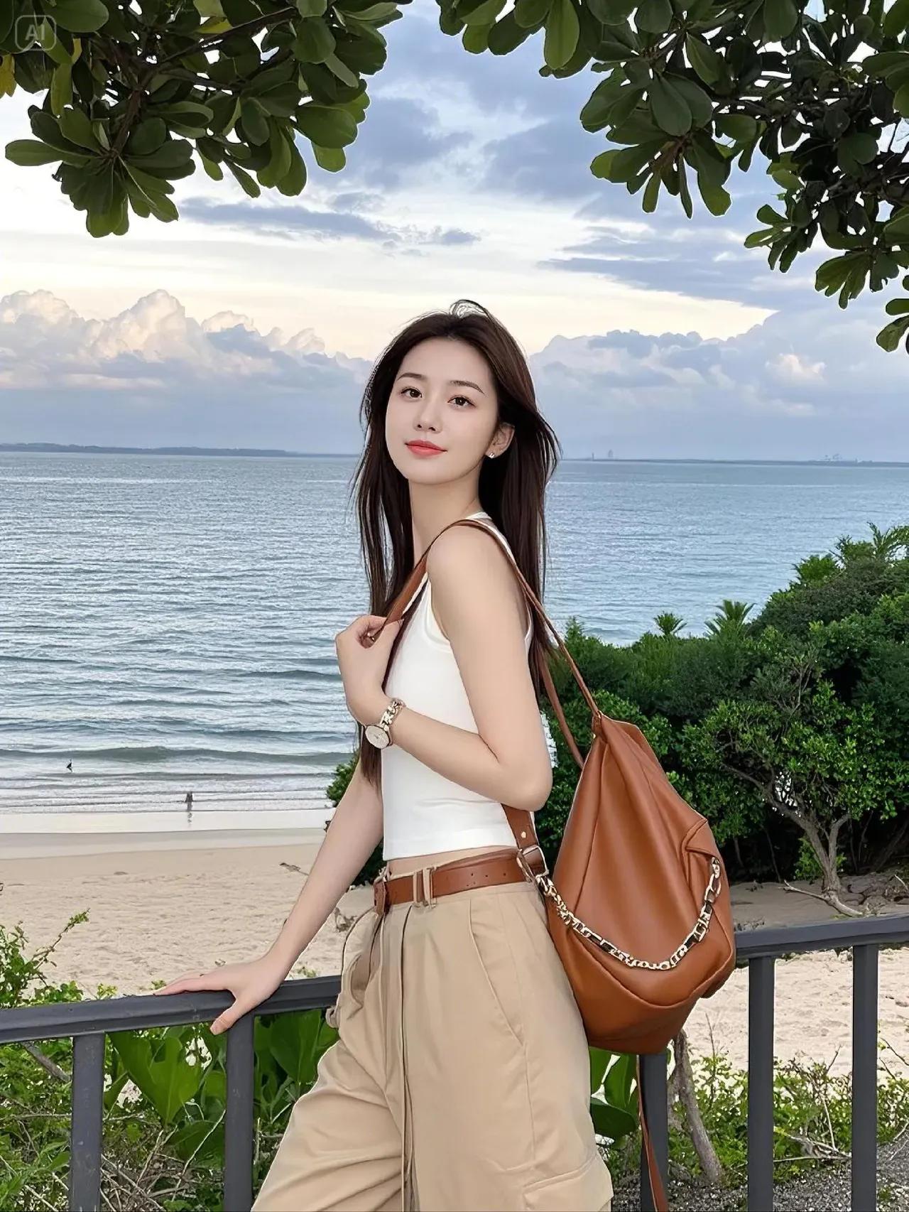 海边漫步，轻奢时尚，享受美好时光。