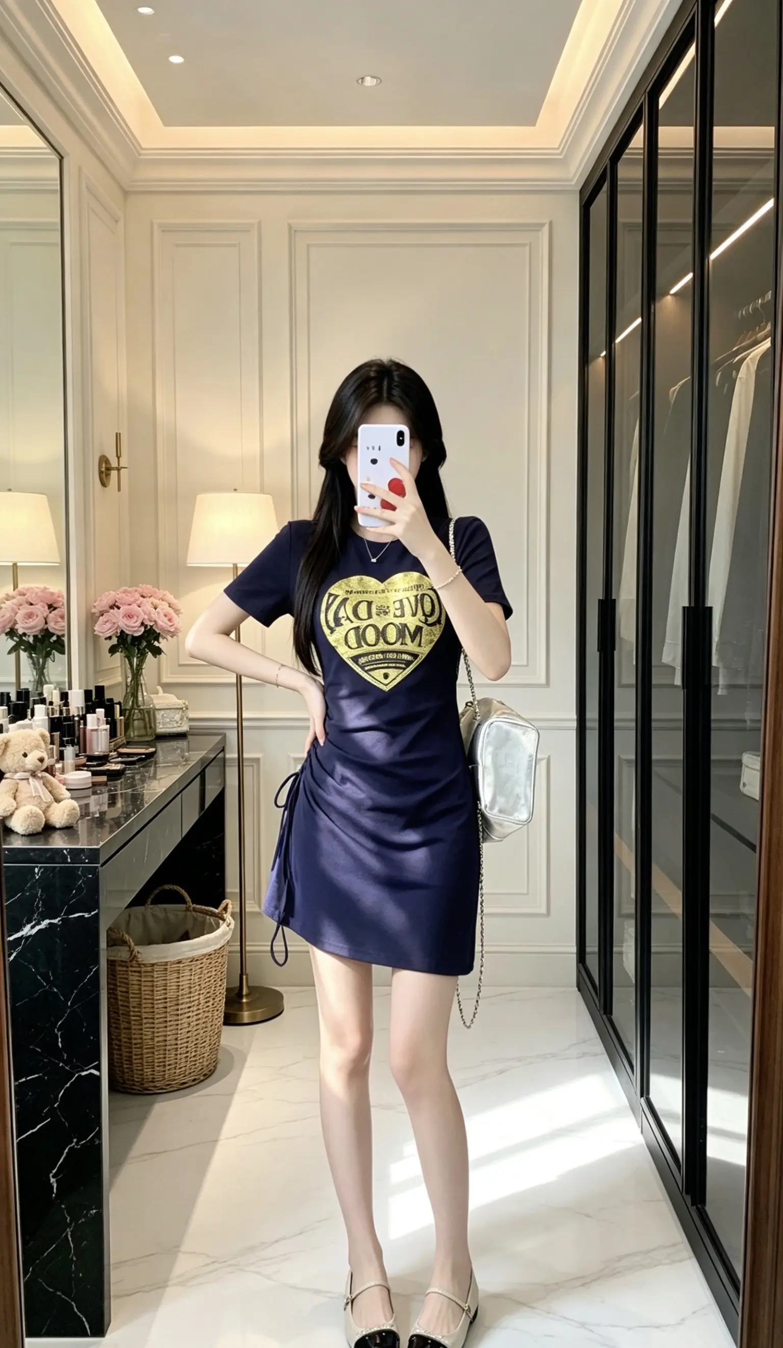 好看又显身材的连衣裙 休闲运动裙子 显瘦辣妹短袖 短袖收腰显瘦