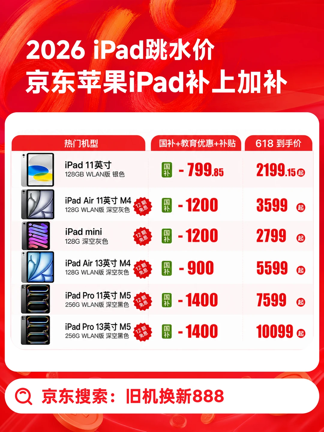 苹果深夜突袭降价！iPad618提前抄底价出炉
