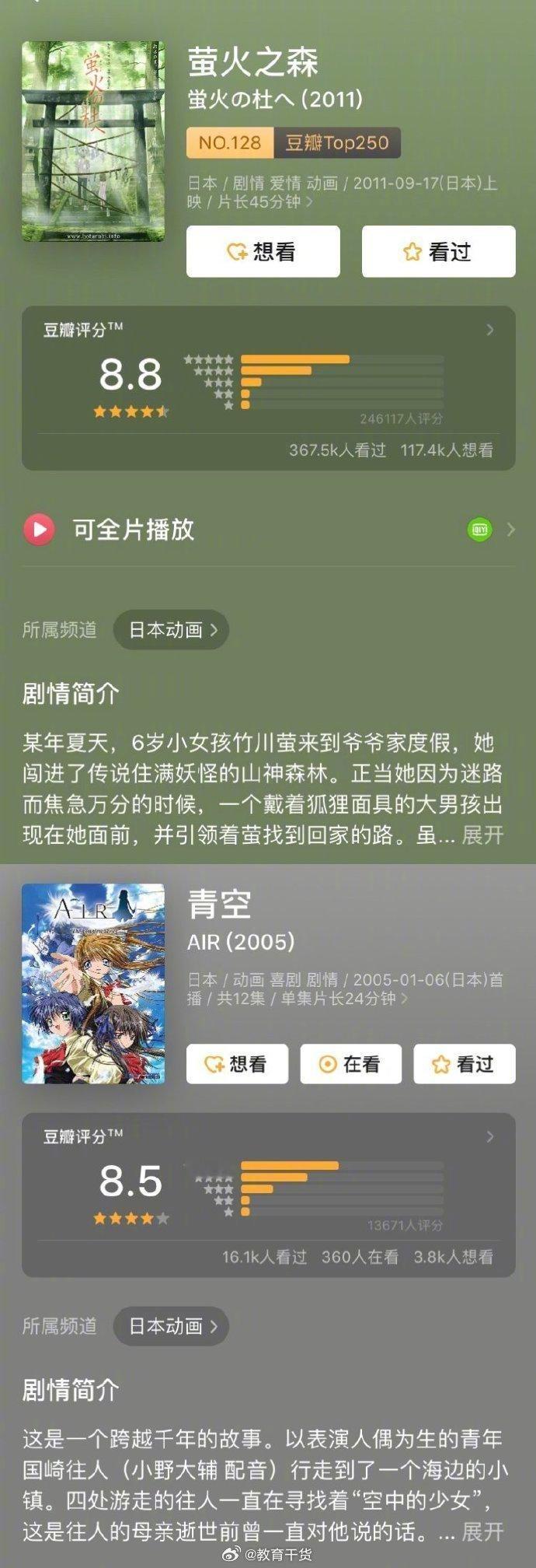 18部适合夏天看的高分动画。 ​ ​​​