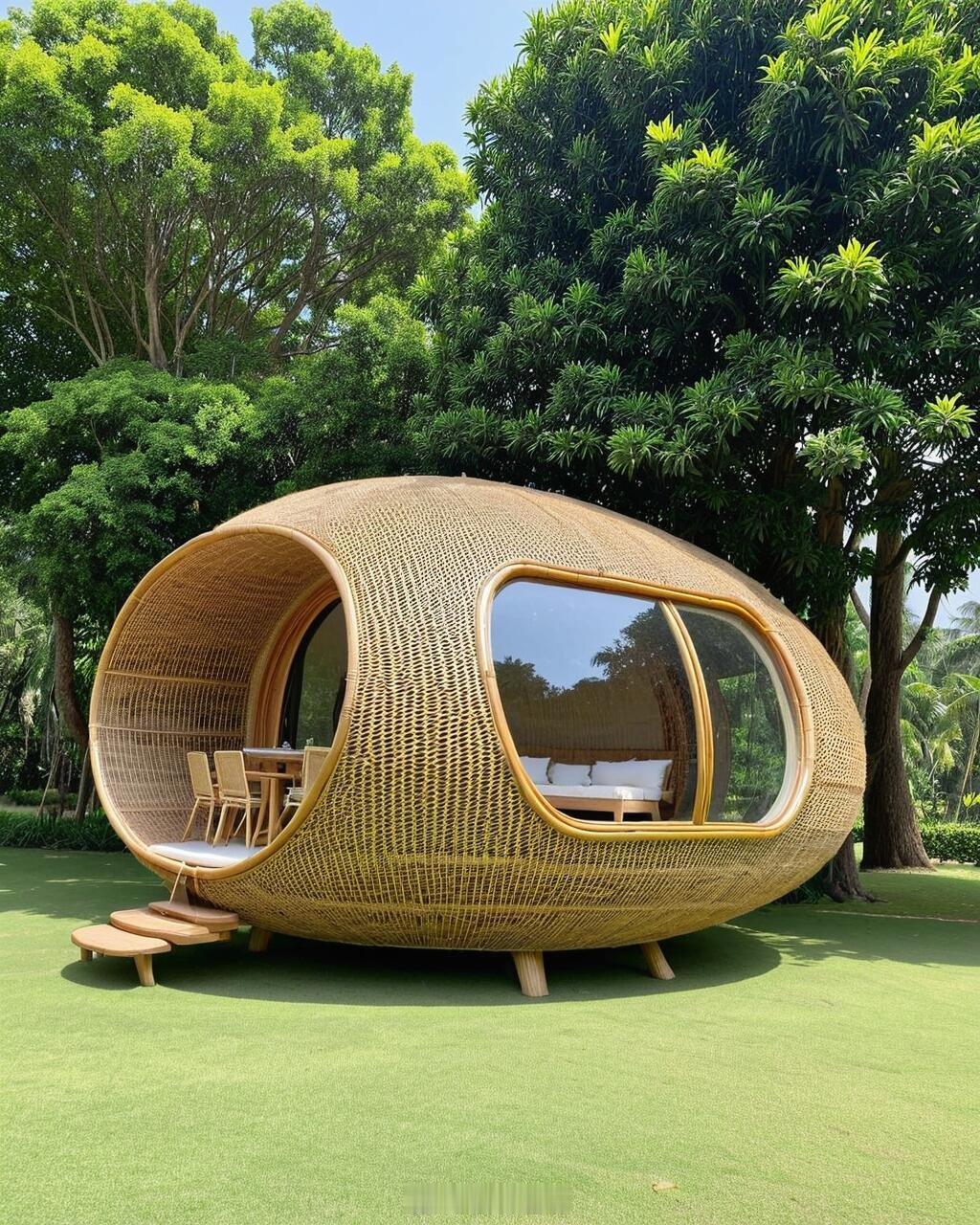 藤编小屋，惬意疗愈…#遇见艺术# ​​​