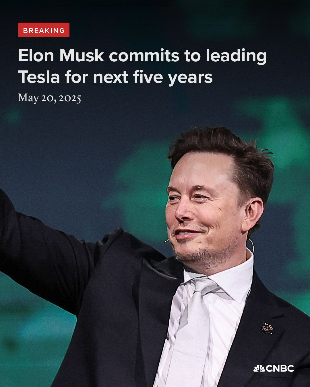 马斯克 :"在五年内继续担任特斯拉CEO，除非自己die"Elon Musk s