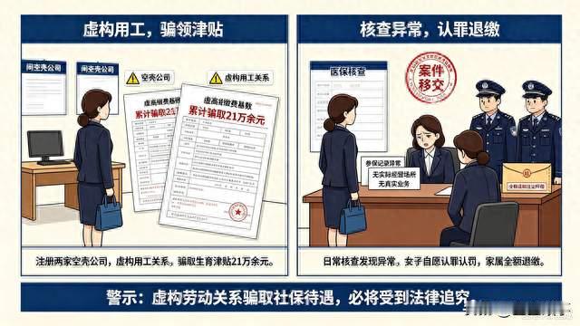 虚构劳动关系骗领21万生育津贴，女子触犯诈骗罪获刑