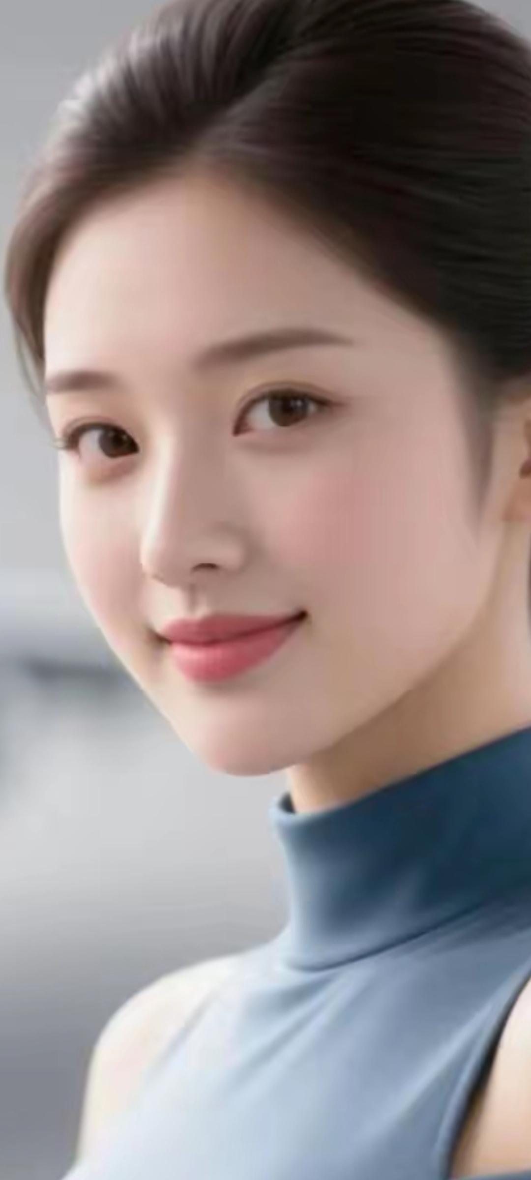 优雅气质，微笑动人，时尚蓝调，魅力无限！