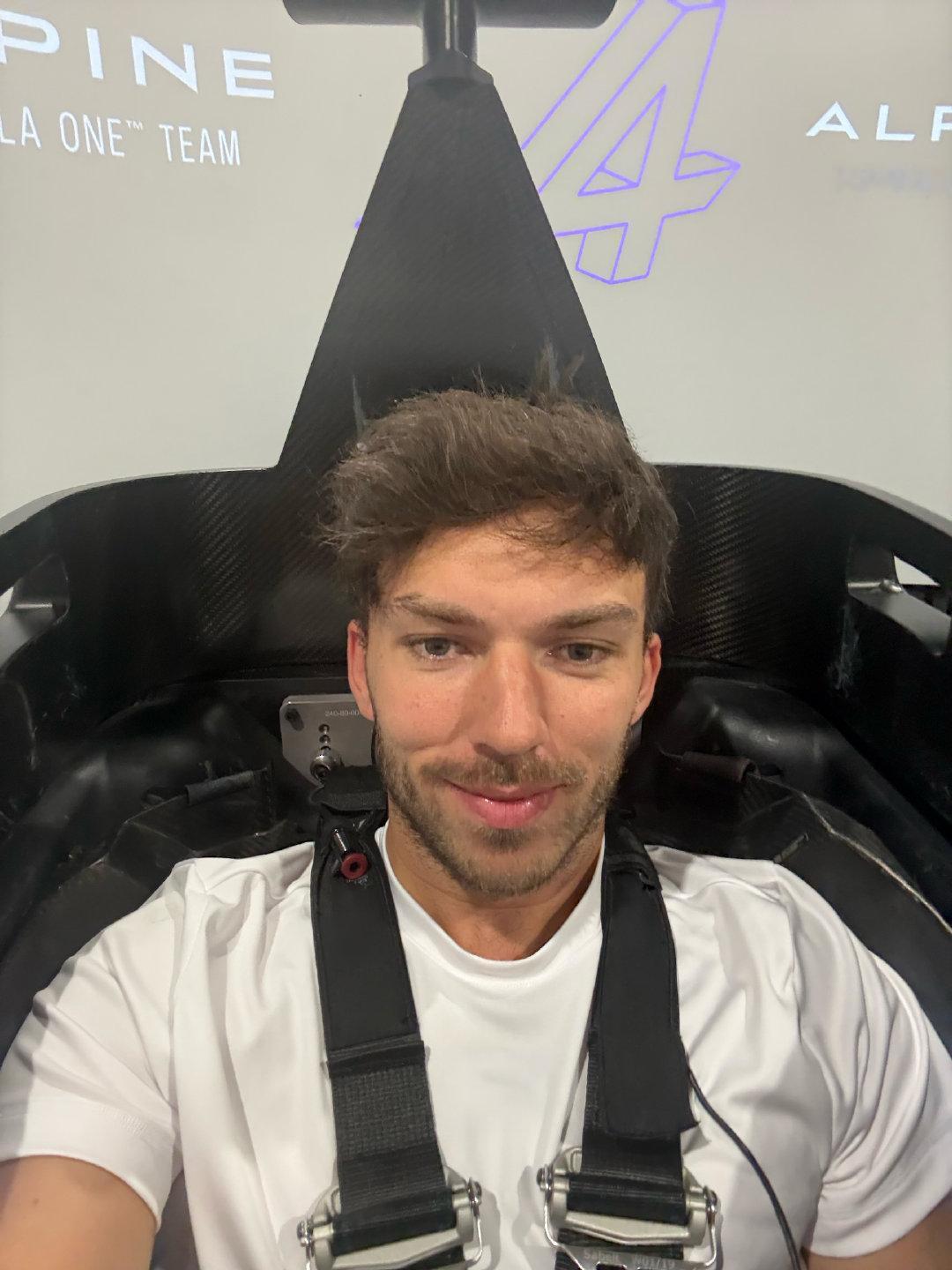 2026F1加拿大大奖赛 在跑模拟器的加斯利 