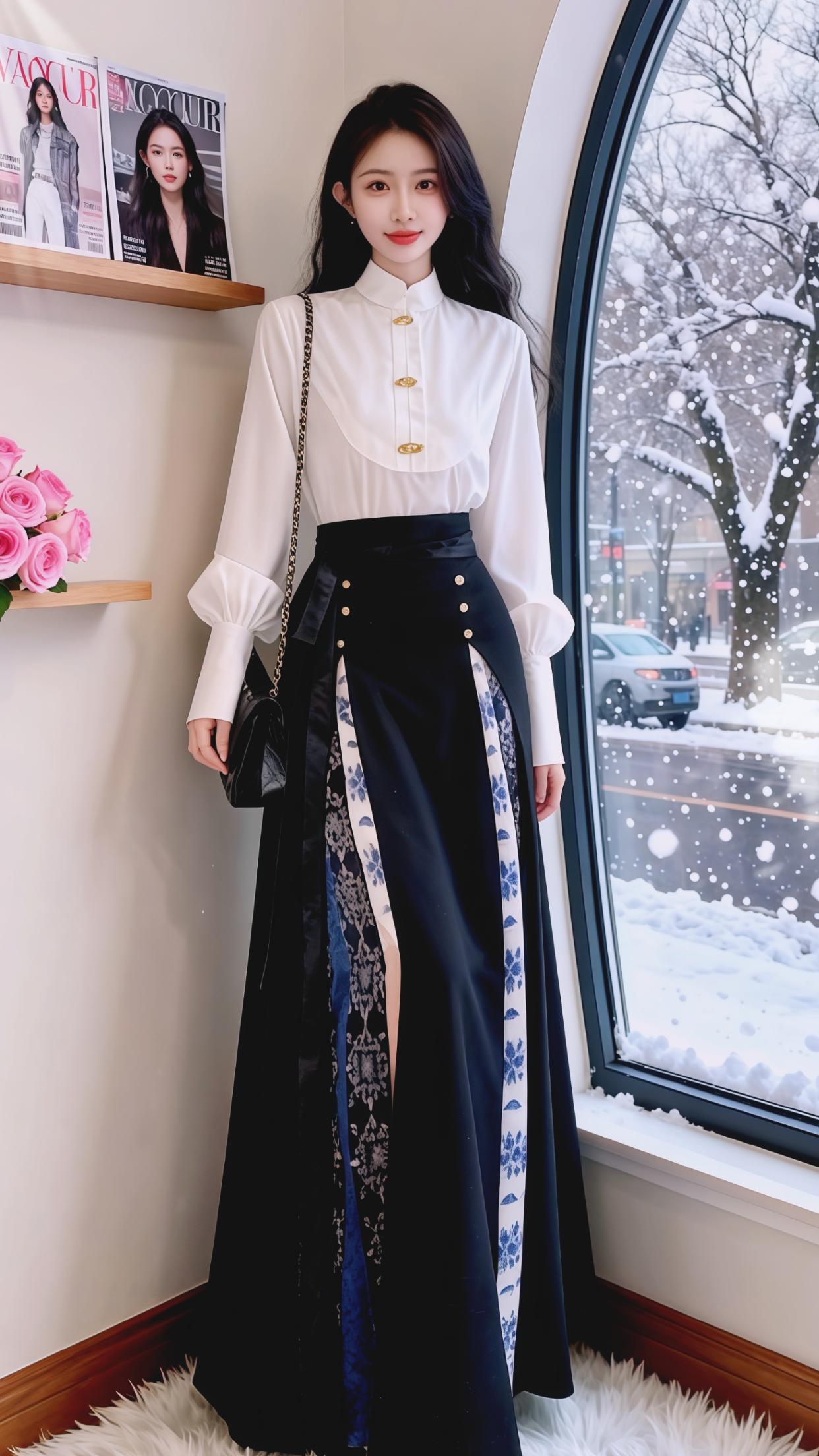 時尚 穿搭套装  中式风穿搭 穿搭 汉服