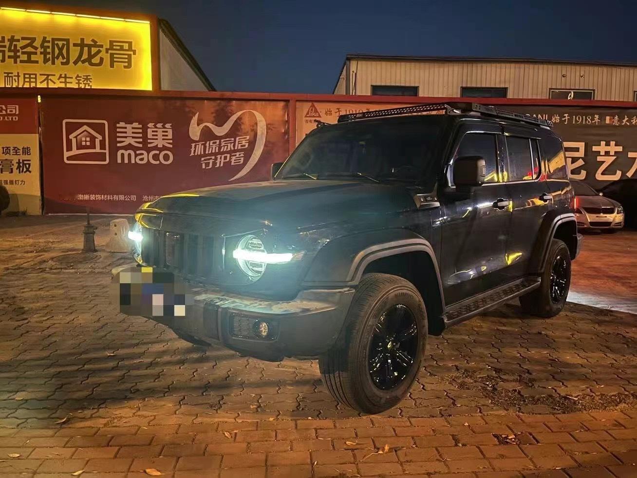 晚上在黄冈蕲春看一台2023年的坦克300一手车 2万多公里 征服者 原版原漆客